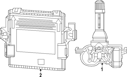 Tire Pressure Monitor Components for 2025 Dodge Hornet #0