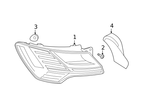 Tail Lamps for 2022 Audi e-tron S #1
