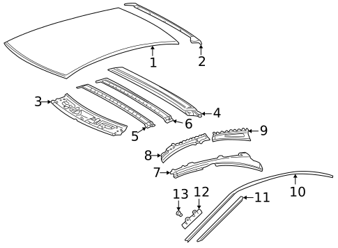 Roof & Components for 2002 Mercedes-Benz C230 #0