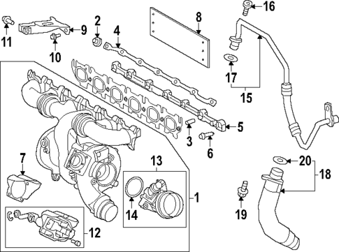 Turbocharger & Components for 2023 Toyota GR Supra #0