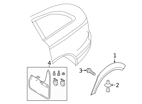 Exterior Trim - Quarter Panel for 2014 Audi allroad #0