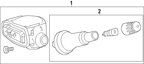 Tire Pressure Monitor Components for 2025 GMC Terrain #0