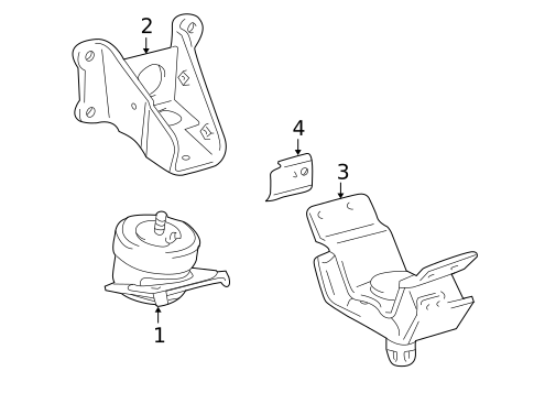 Engine & Trans Mounting for 2010 Toyota 4Runner #0