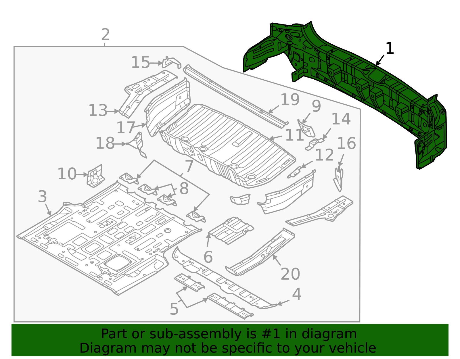 69100-R0000 - Rear Body Panel 2022-2025 Kia Carnival | Kia Cheap Parts