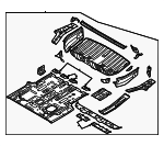65510R0400 - Body: Floor Pan Assembly for Kia: Carnival Image