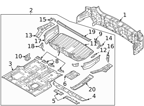 Rear Body & Floor for 2022 Kia Carnival #0