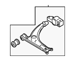 3C0407151G - Suspension: Lower Control Arm for Volkswagen: CC, Passat, Tiguan Image