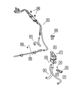 4772536AE - Steering: Power Steering Return Hose for Mopar Image