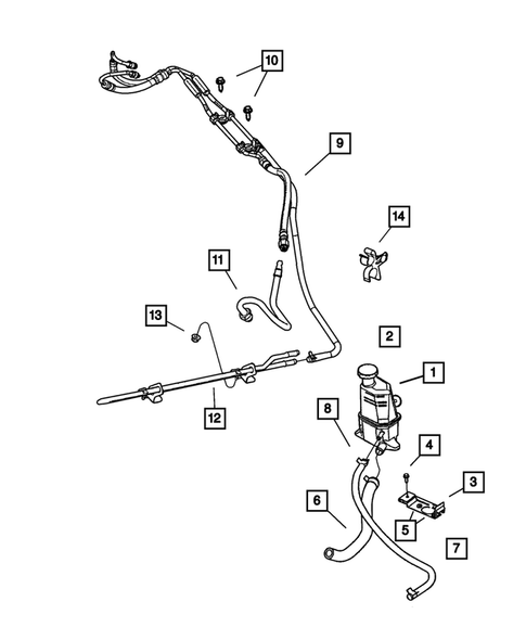 Power Steering Hoses for 2002 Chrysler Concorde #0