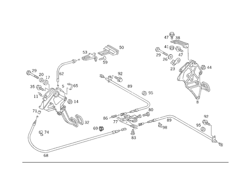 Parking Brake for 1988 Mercedes-Benz 300TE #0