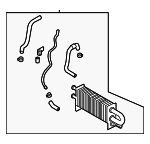 575503F100 - Steering: Oil Cooler for Kia: Amanti Image