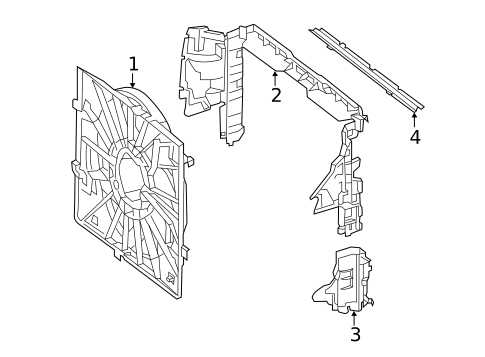 Cooling Fan for 2019 Mercedes-Benz S560 #0