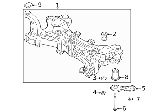 Suspension Mounting for 2019 Kia Niro EV #0