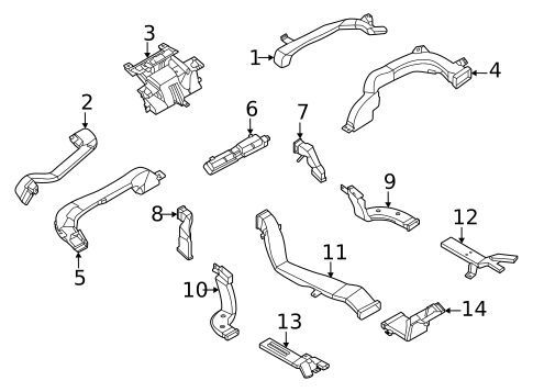 Ducts for 2023 Nissan Rogue #0