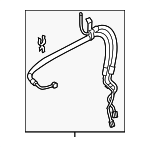 34610AJ07B - : Power Steering Pressure Hose for Subaru: Legacy, Outback Image
