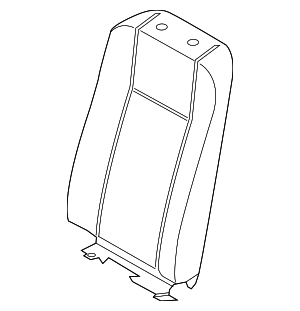 LK4Z6366601CN - Body: Seat Back Cushion Cover for Ford Image