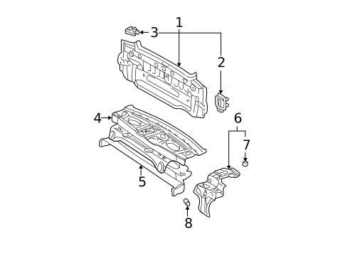 Rear Body for 2002 Toyota Camry #0
