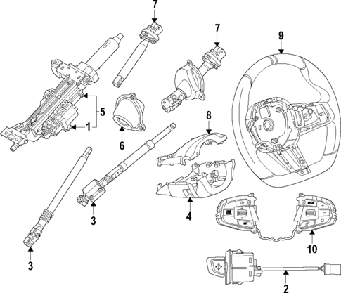 Steering Wheel for 2024 BMW 750e xDrive #0