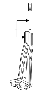 744400E040 - : Hold Down Clamp for Lexus: RX350h, RX450h+, RX500h Image