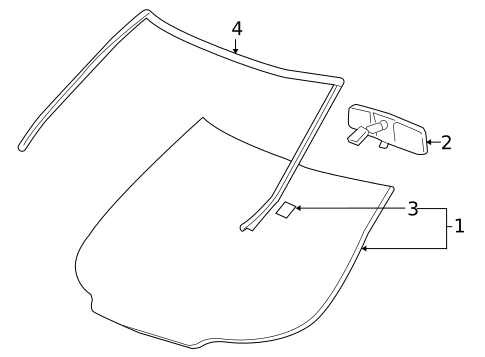 Reveal Moldings for 2006 Pontiac Montana #0