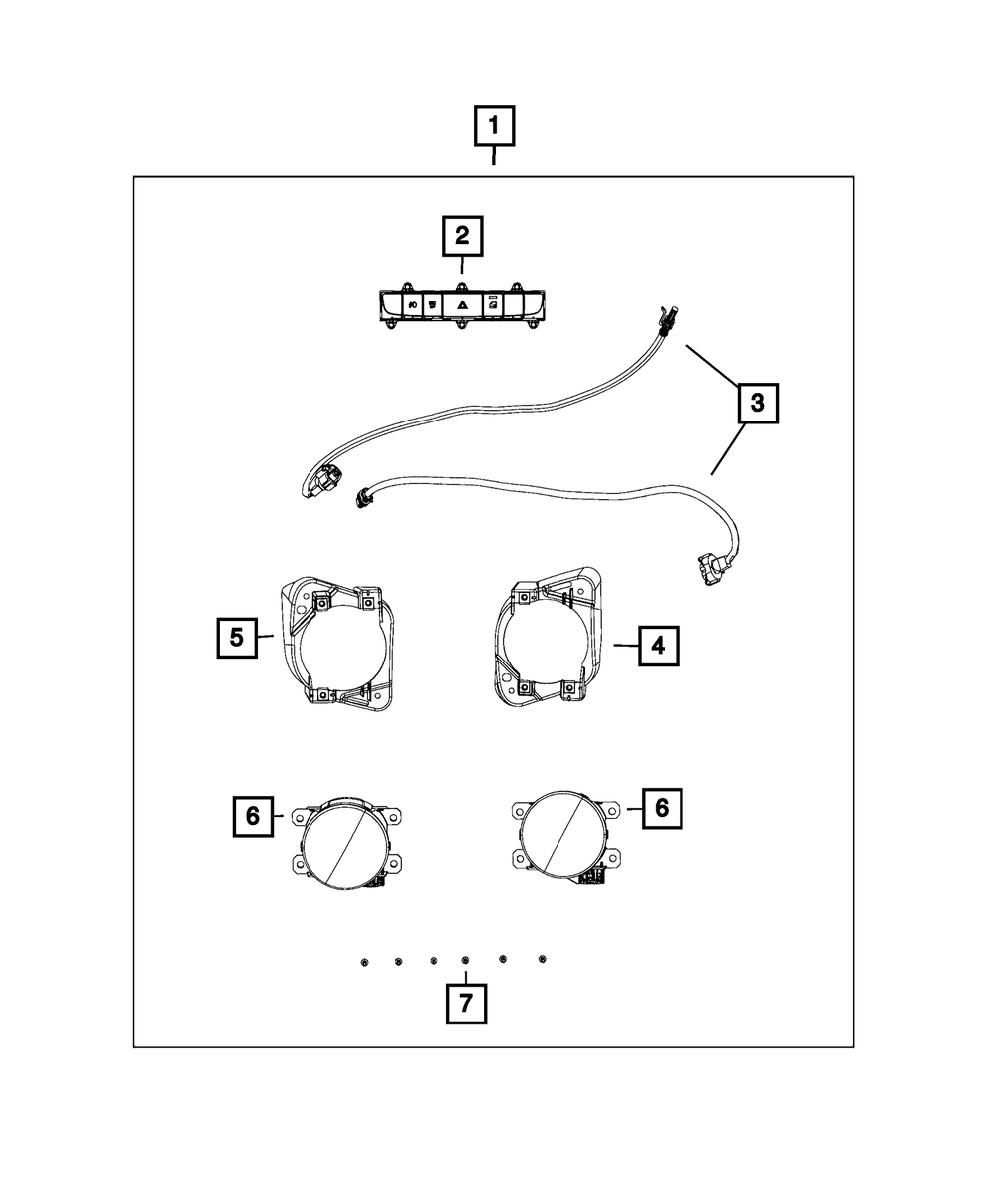 Fog Light Kit - Mopar (82214048AB)