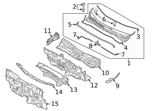 Cowl for 2018 Kia Sedona #0