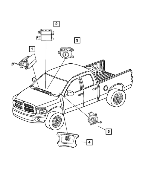 Air Bag Systems for 2004 Dodge Dakota #0