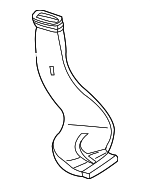 2048311146 - Body: Lower Duct for Mercedes-Benz: C 250, C 300, C 350, C 63 AMG&amp;reg;, E 350, E 550, GLK 250, GLK 350 Image image
