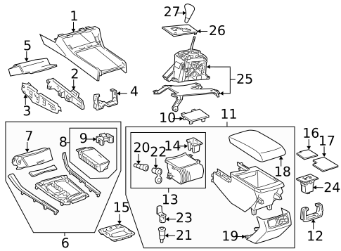 Center Console for 2011 Toyota Avalon #0