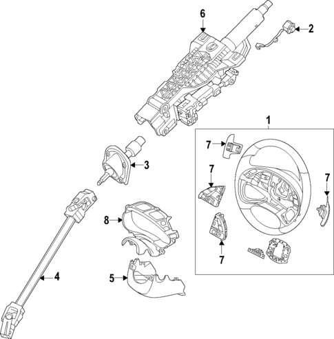 Steering Column for 2024 Genesis Electrified G80 #0