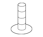 9A700769800 - Body: Rear Fender Liner Screw for Porsche: 718 Boxster, 718 Cayman, 718 Spyder, 911, Boxster, Cayenne, Cayman, Macan, Panamera, Taycan Image