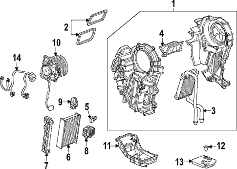 Auxiliary AC & Heater Unit for 2025 Cadillac ESCALADE IQ #0