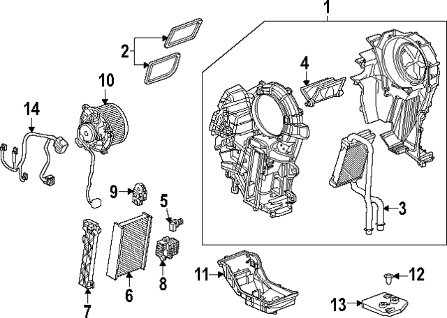85047588 - : Heater Core for Cadillac: ESCALADE IQ Image