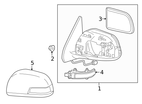 Outside Mirrors for 2020 Toyota Tacoma #0