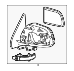 8794004230 - Body: Mirror Assembly for Toyota: Tacoma Image