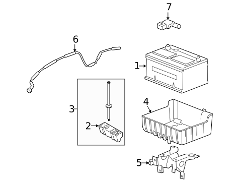 Battery for 2005 Mercury Montego #0
