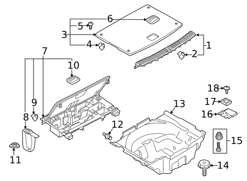 Interior Trim - Rear Body for 2025 Audi A5 Sportback #0
