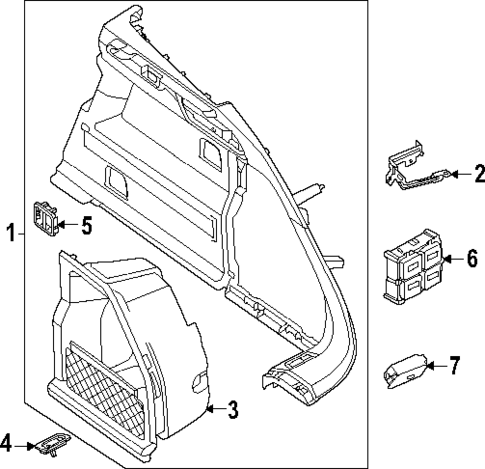 Interior Trim - Rear Body for 2025 Porsche Macan #5