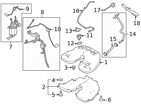 Fuel System Components for 2020 Land Rover Range Rover #1