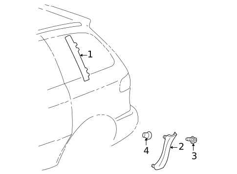 Exterior Trim - Uniside for 2001 Toyota Sienna #0