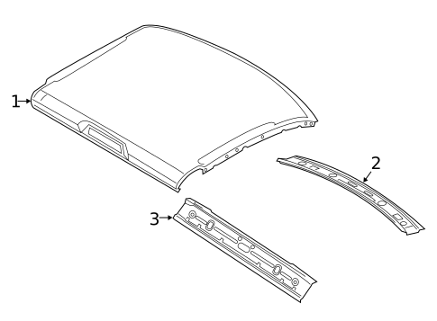Roof & Components for 2022 Ram 3500 #2