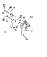 5135547AA - Brakes: Brake Pedal Bracket for Chrysler: Crossfire Image