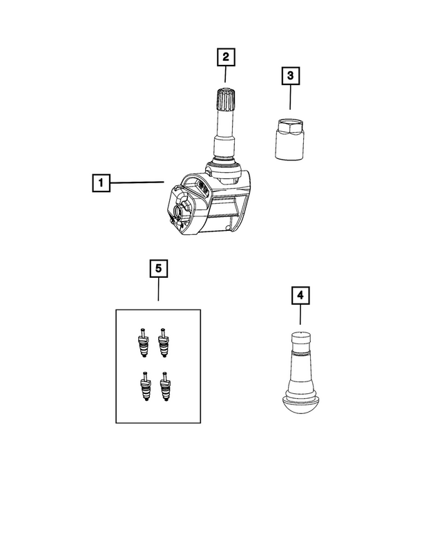 68575243AB - : Tire Pressure Sensor for Mopar Image