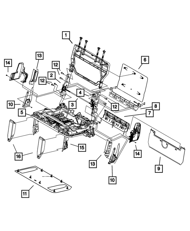 1HY651D5AA - : Recliner Cover, Left for Mopar Image