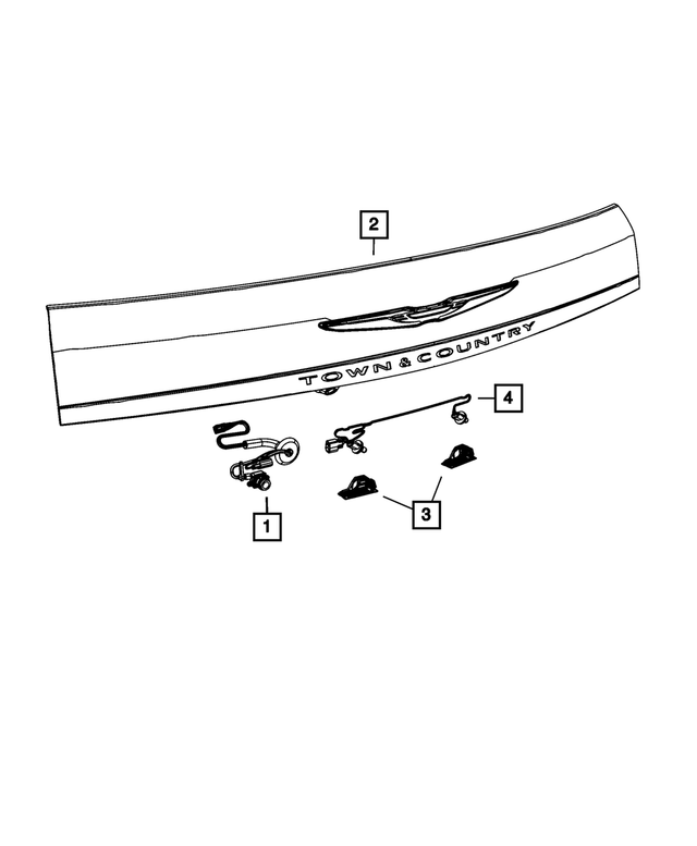 68102260AA - Electrical: License Lamp Wiring for Mopar Image image