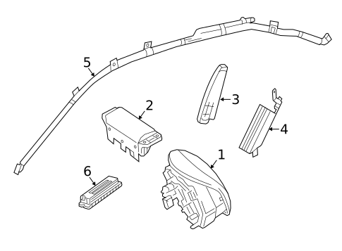 Air Bag Components for 2021 Mercedes-Benz S63 AMG #3