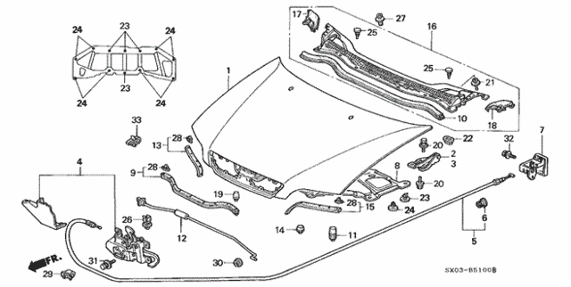 Hood for 1998 Honda Odyssey #0