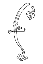 1K9857807PRAA - Electrical: Center Seat Belt for Volkswagen Image