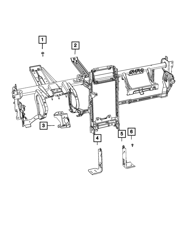 68102167AA - Interior Trim: Instrument Panel Reinforcement for Mopar Image
