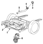F1DZ9092B - Fuel System: Fuel Tank Strap for Ford: Taurus | Lincoln: Continental | Mercury: Sable Image
